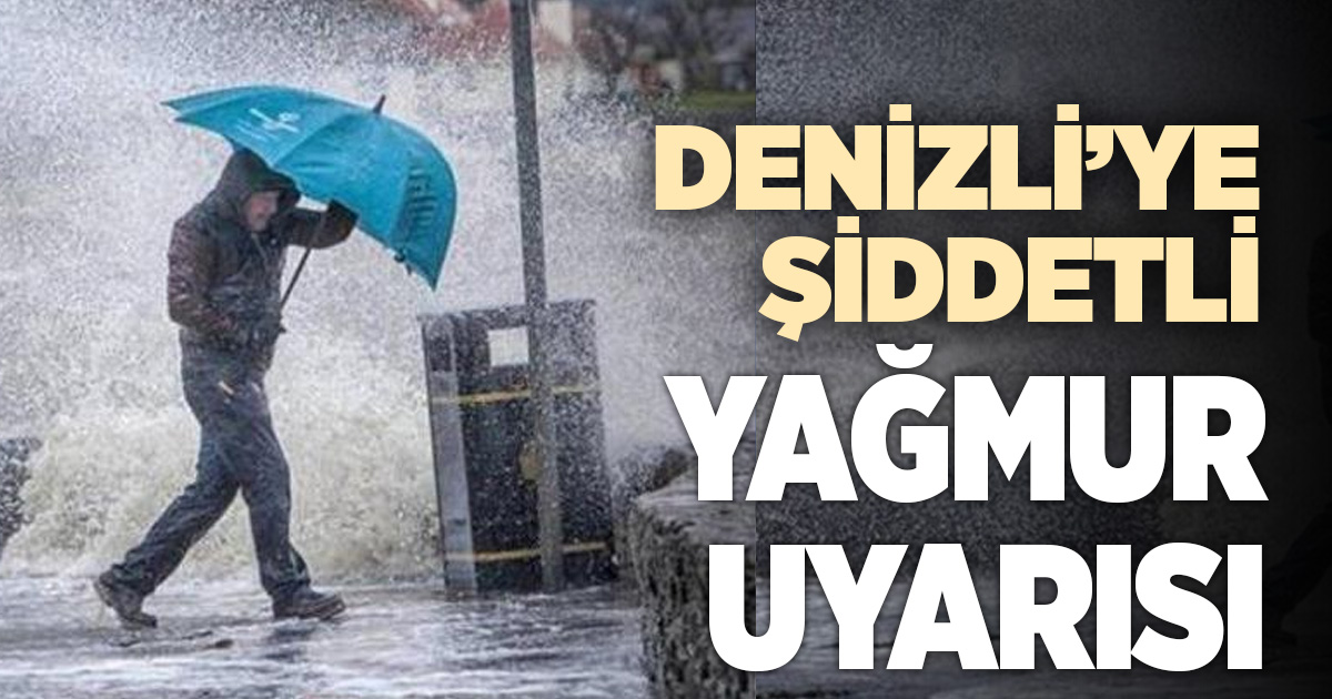 Denizli, yağışlı havanın etkisi altına giriyor