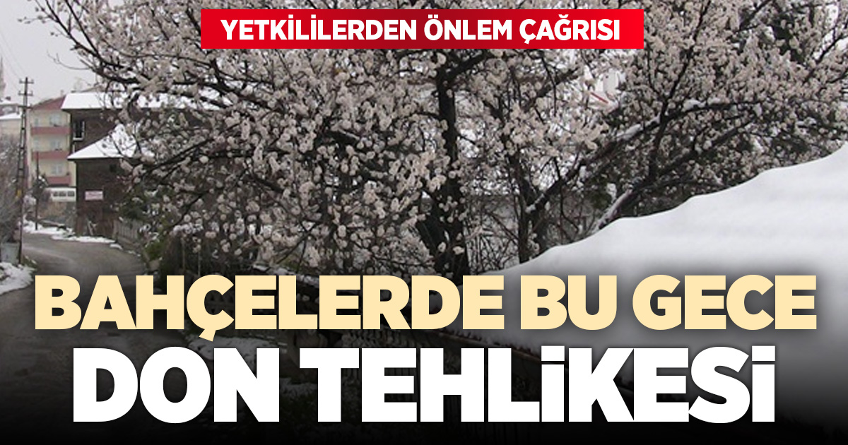 Denizli’de don alarmı verildi