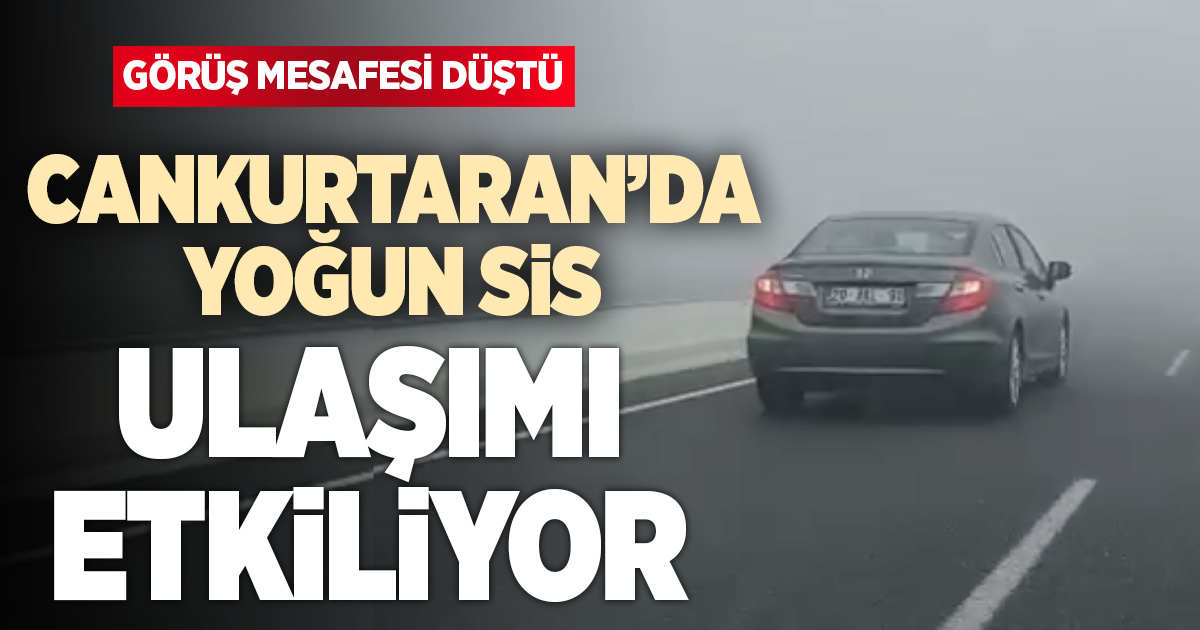 Cankurtaran sis altında kaldı
