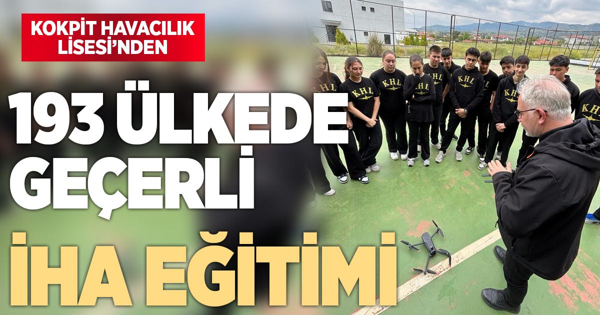 Denizli Kokpit Havacılık Lisesi’nden 193 ülkede geçerli İHA eğitimi