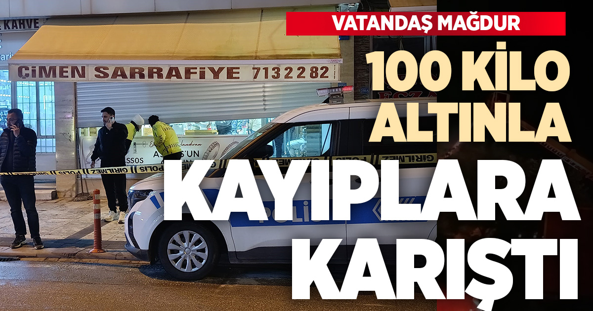 Kuyumcu 100 kilogram emanet altınla yurt dışına kaçtı