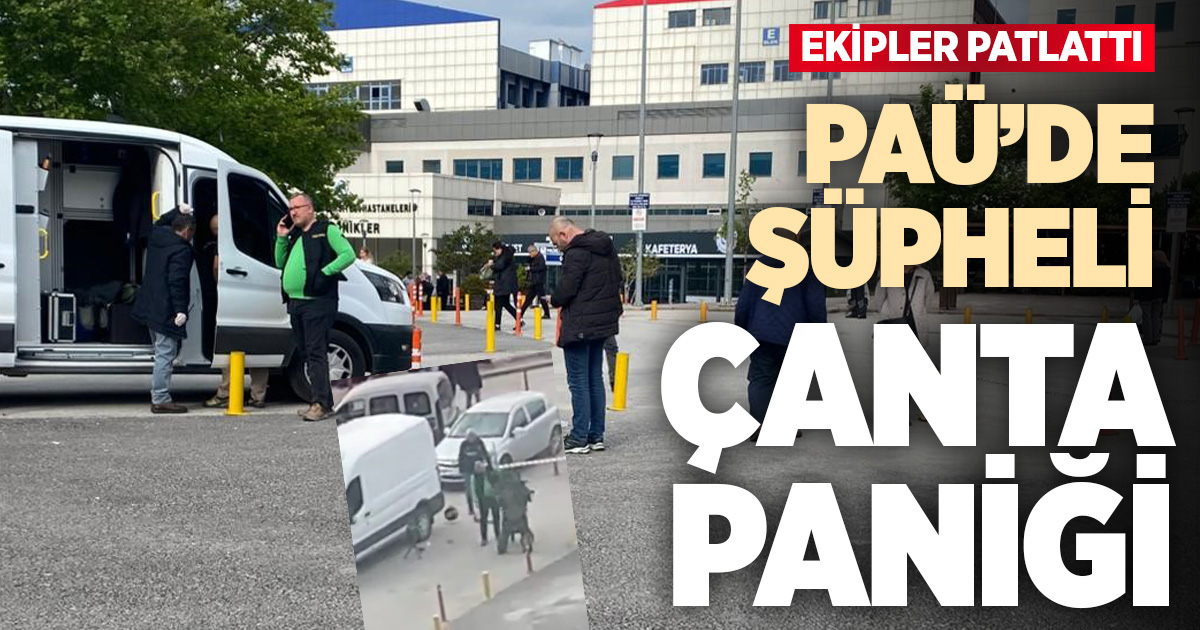 PAÜ Hastanesi girişinde unutulan şüpheli çanta paniğine neden oldu