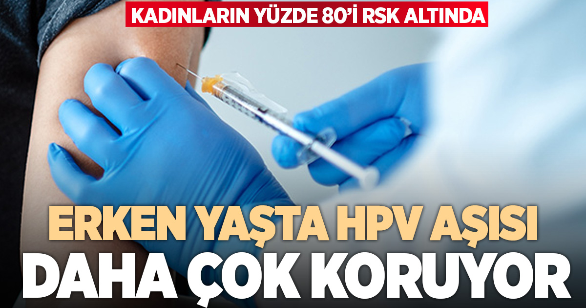 HPV aşısını erken yaşta yaptırmak hastalıklardan korunma oranını yükseltiyor