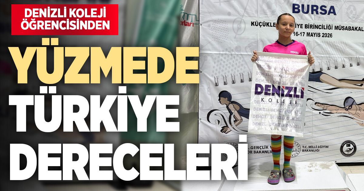 Denizli Koleji öğrencisi Eslina Rengin Kepenek Bursa’dan Türkiye dereceleriyle döndü