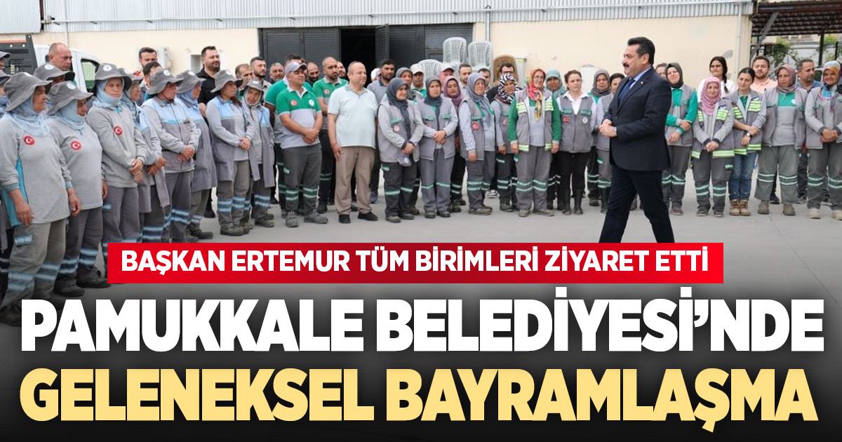 Pamukkale’de bayramlaşma