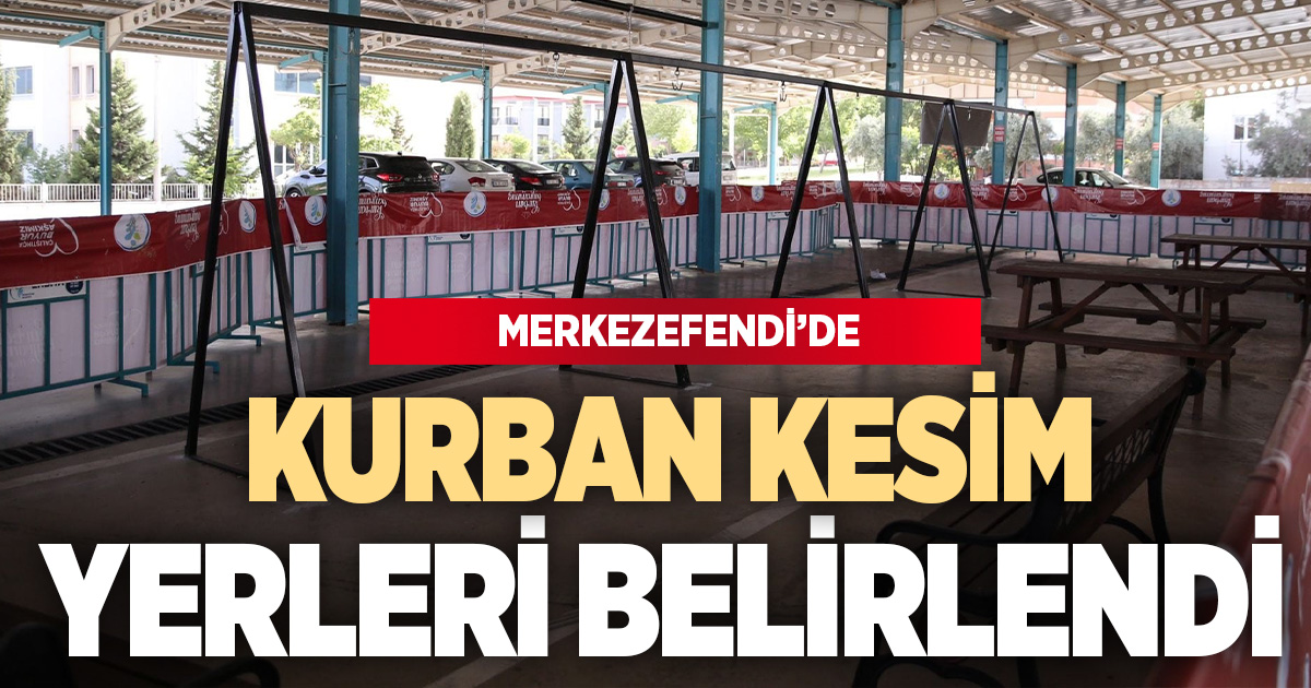 Merkezefendi Belediyesi küçükbaş kurban kesim yerlerini belirledi