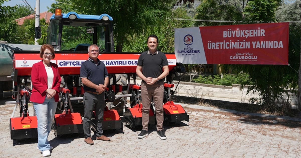 BOZKURTLU ÜRETİCİLERE ÇAPA MAKİNESİ DESTEĞİ