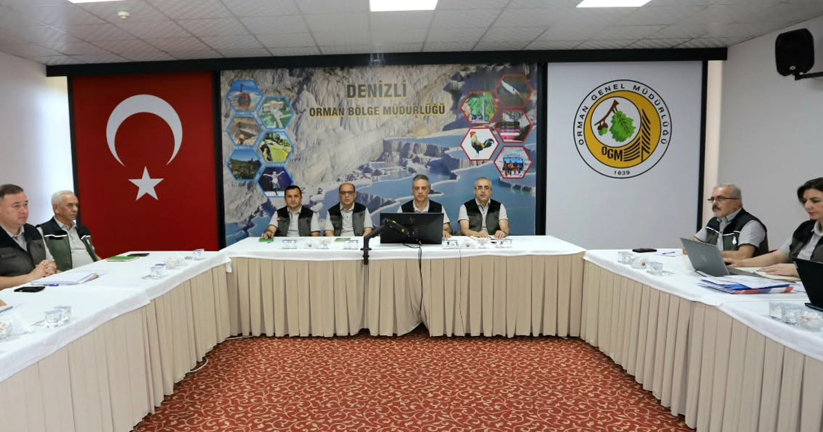 Denizli Orman Bölge Müdürlüğü’nde haziran ayı değerlendirme toplantısı yapıldı