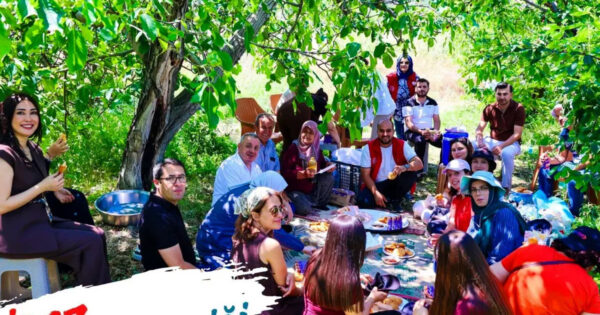Gençler kiraz hasadında buluştu