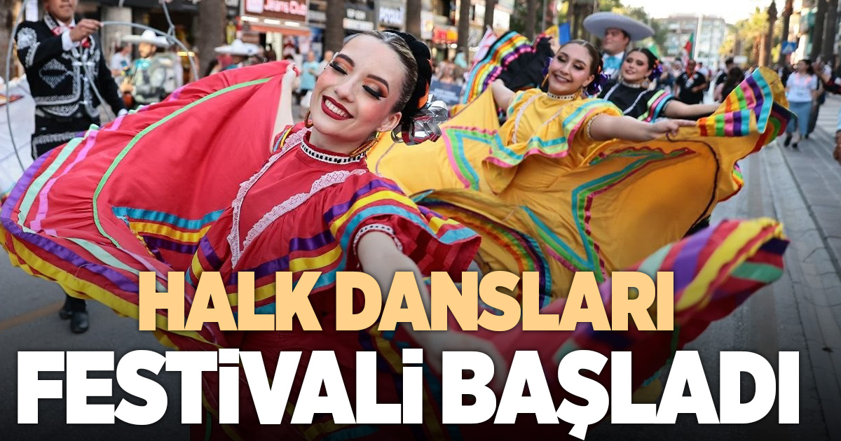 20. Uluslararası Halk Dansları Festivali kortejle başladı