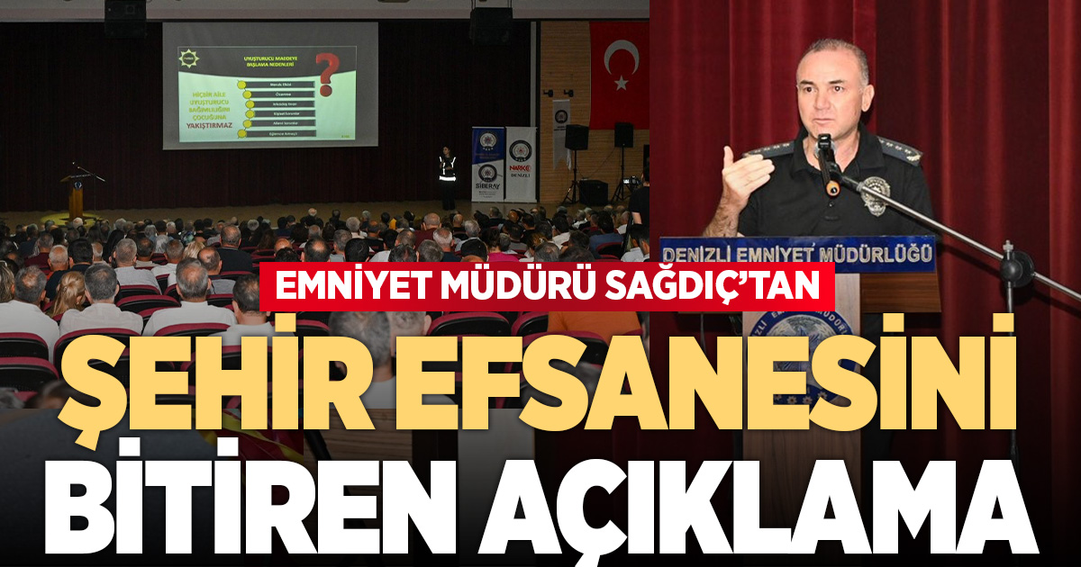 Emniyet Müdürü Sağdıç, kentteki suç oranlarına yönelik sosyal medya iddialarını resmi verilerle yalanladı