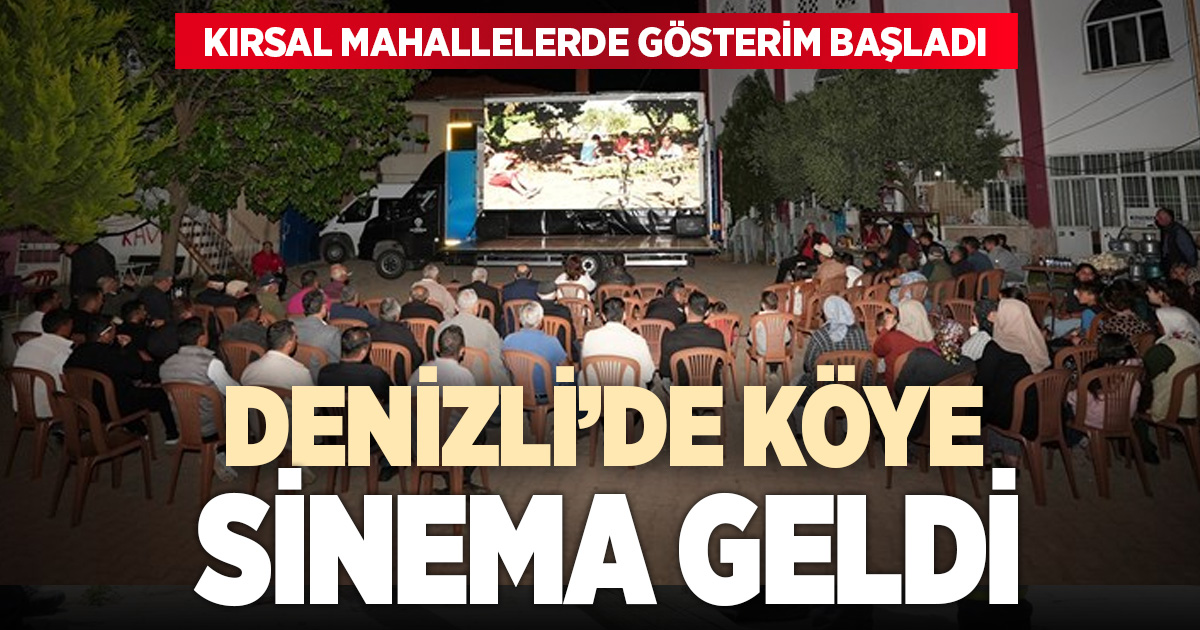 Kırsal mahallelerde sinema gösterimi başladı
