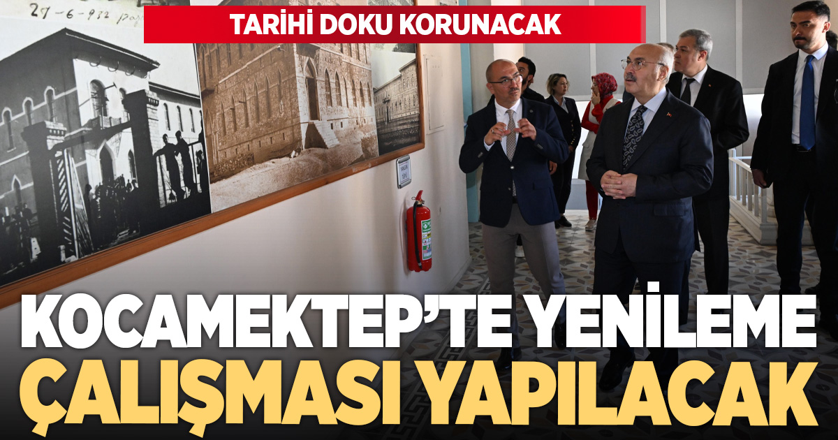 Kocamektep’te tarihi doku korunarak yenileme çalışmaları başlıyor