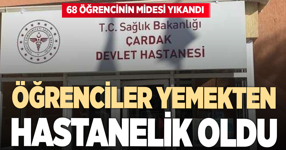 Denizli’de 100 çocuk yedikleri tavuk pilav sonrası hastanelik oldu