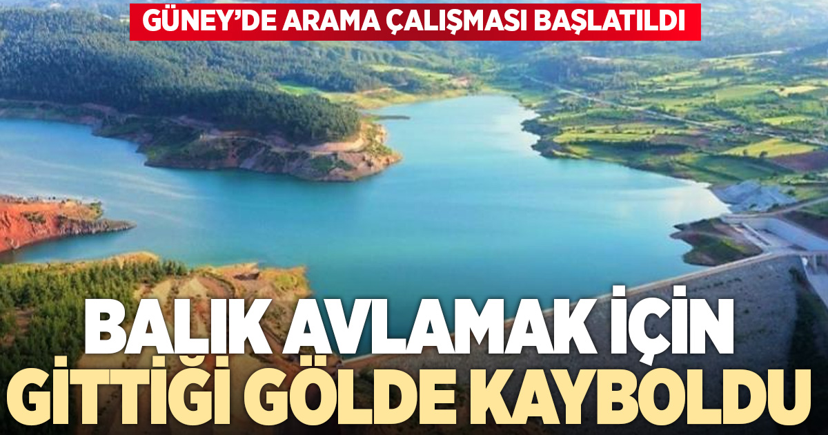 Balık avlamak için girdiği baraj gölünde kayboldu