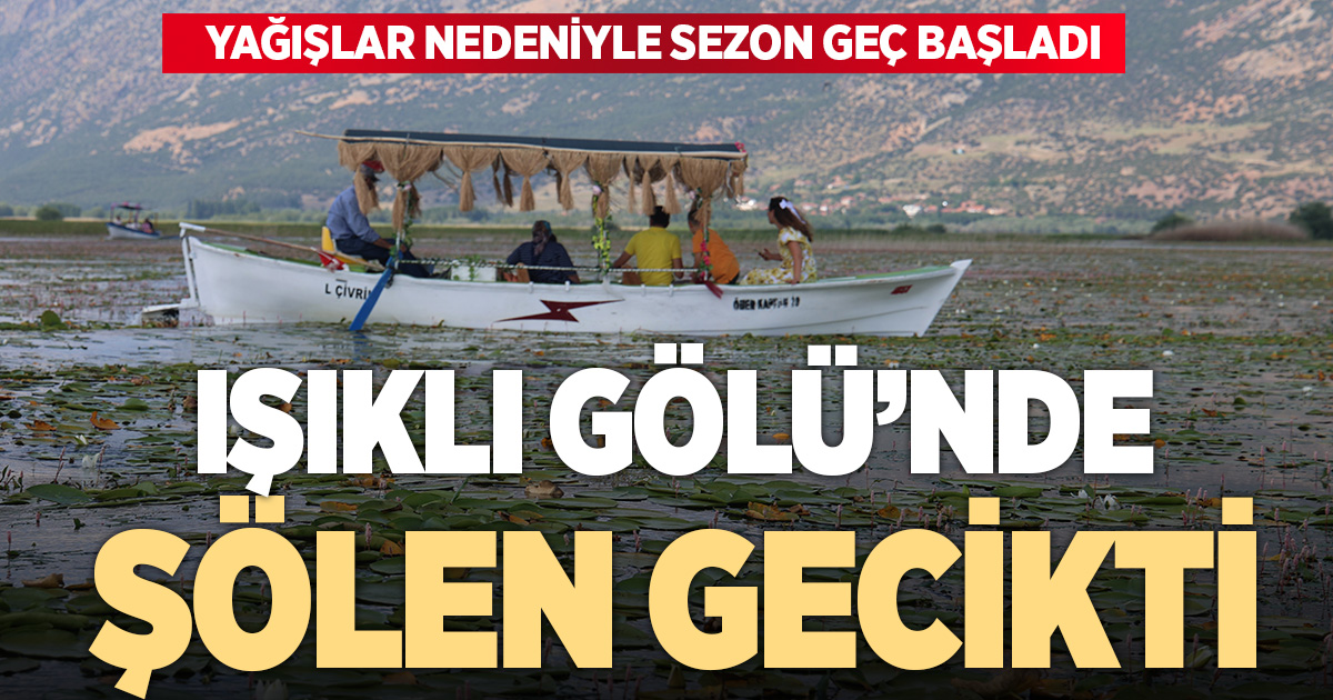 Geçen yıl kuraklık, bu yıl ise aşırı yağışlar nilüferlerin görsel şölenini geciktirdi