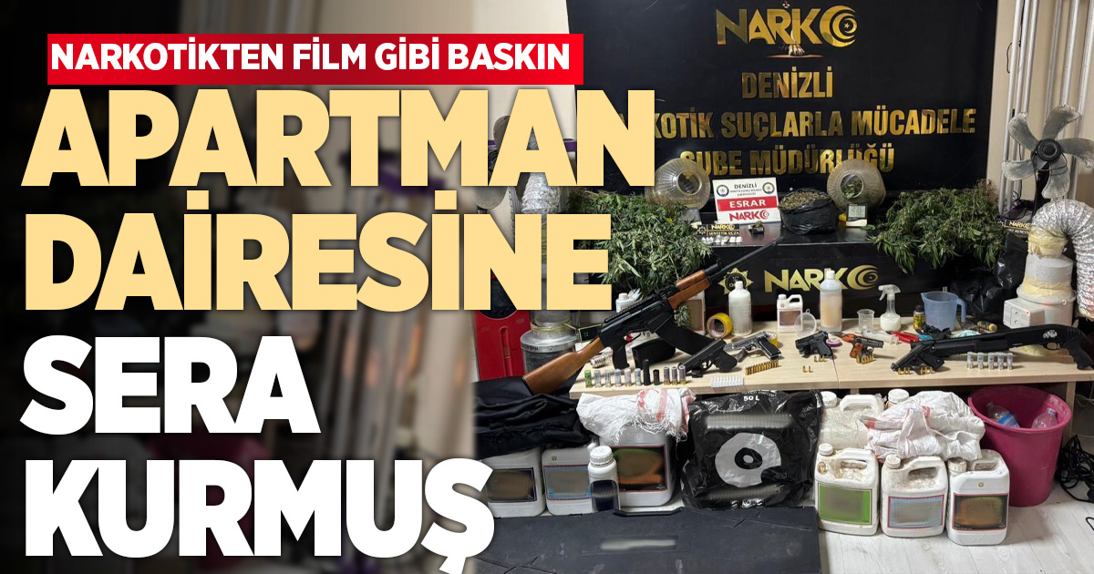 APARTMAN DAİRESİNE SERA KURMUŞ