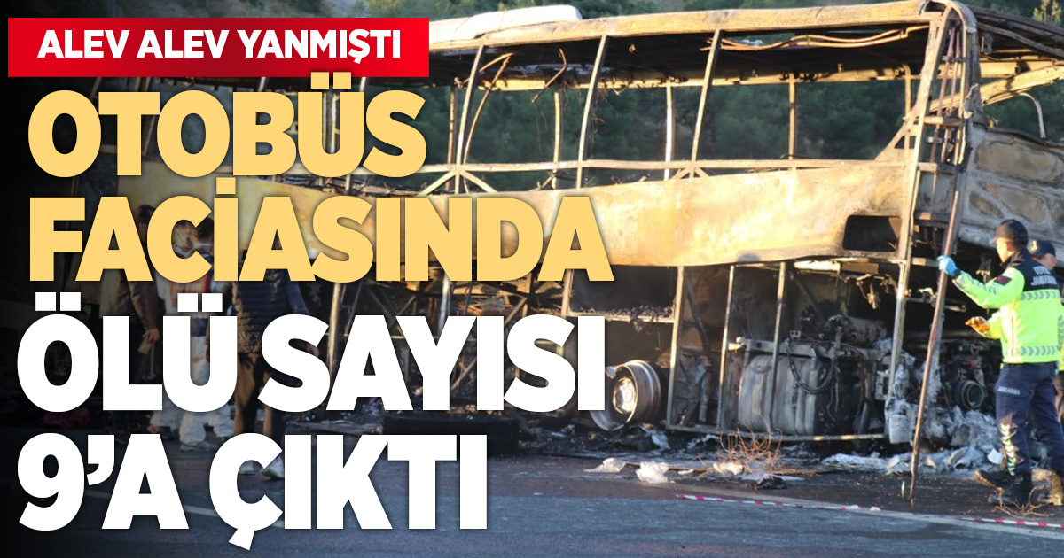 Denizli'deki otobüs faciasında hayatının kaybedenlerin sayısı 9'a çıktı