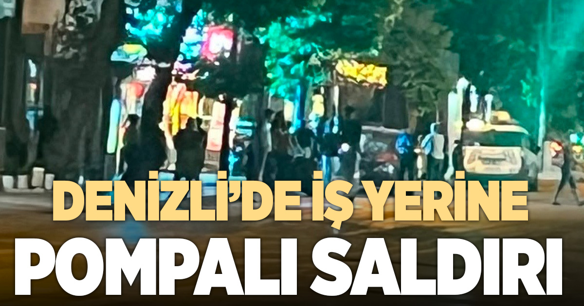 Denizli'de silahlı saldırı: İşletme sahibi bacağından vuruldu
