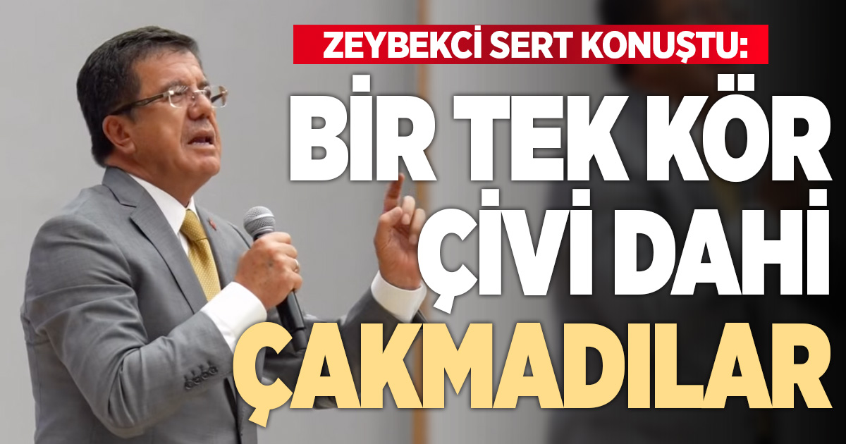 ZEYBEKCİ SERT KONUŞTU: 