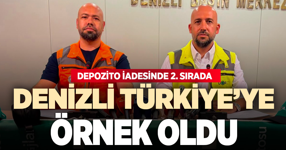 Denizli, depozito iade sisteminde Türkiye ikincisi oldu