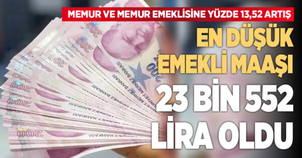 EN DÜŞÜK EMEKLİ MAAŞI NE KADAR OLDU?