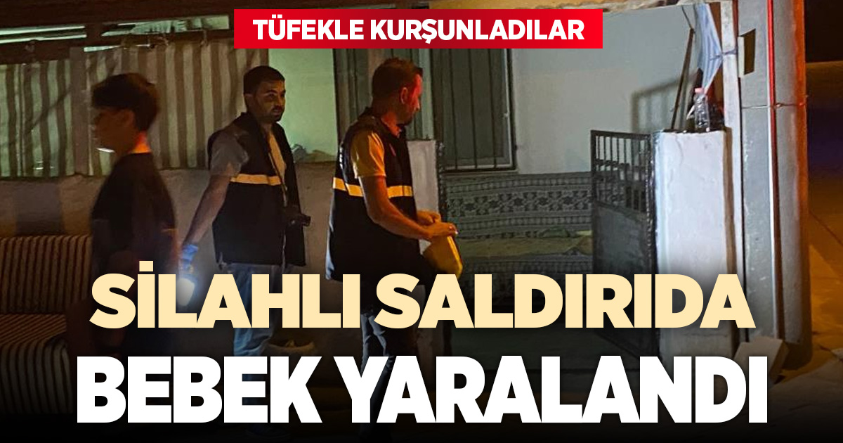 Kurşunlanan evde bulunan küçük çocuk elinden yaralandı