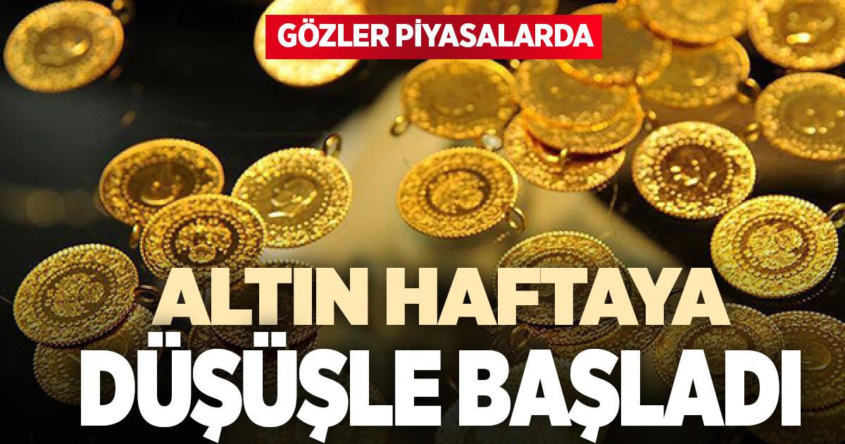 Altın haftaya düşüşle başladı