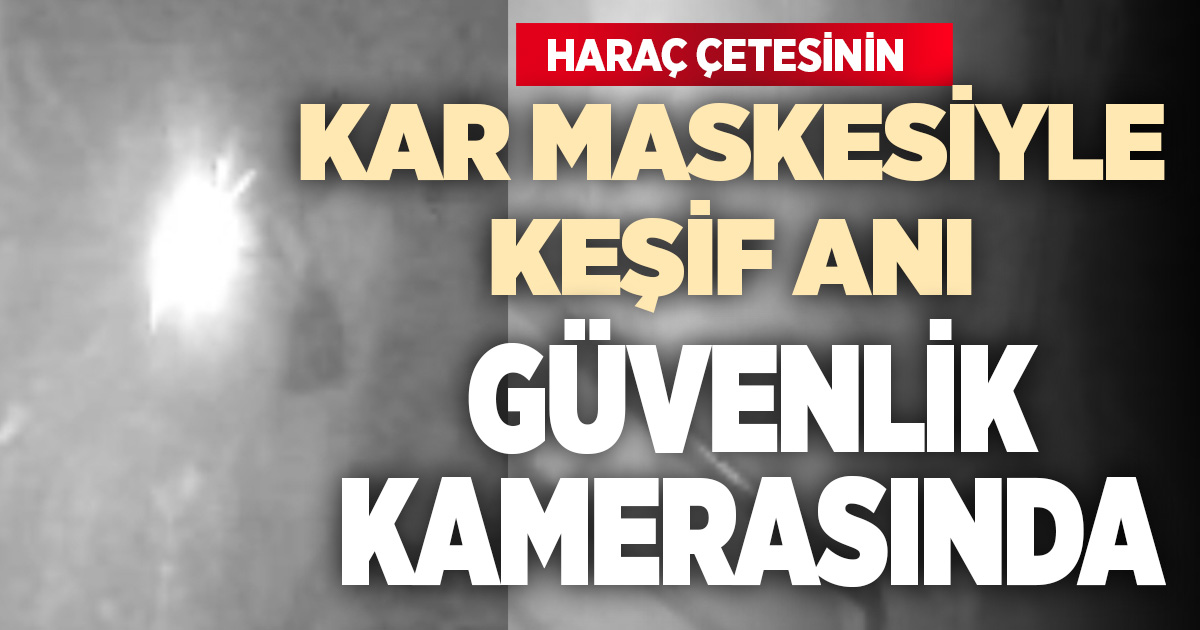 Kar maskeli çete üyesinin keşif görüntüleri ortaya çıktı