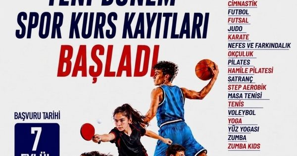 SPOR KURSLARI İÇİN BAŞVURULAR AÇILDI