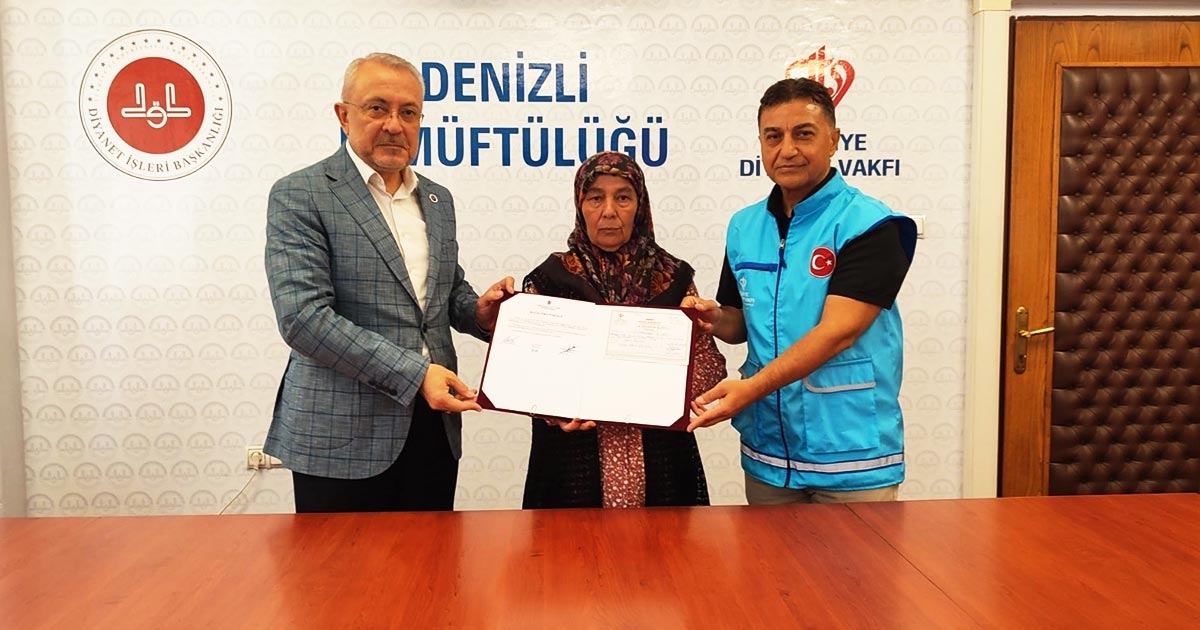 KURAN KURSU’NA 32 BİN EURO BAĞIŞ YAPTI