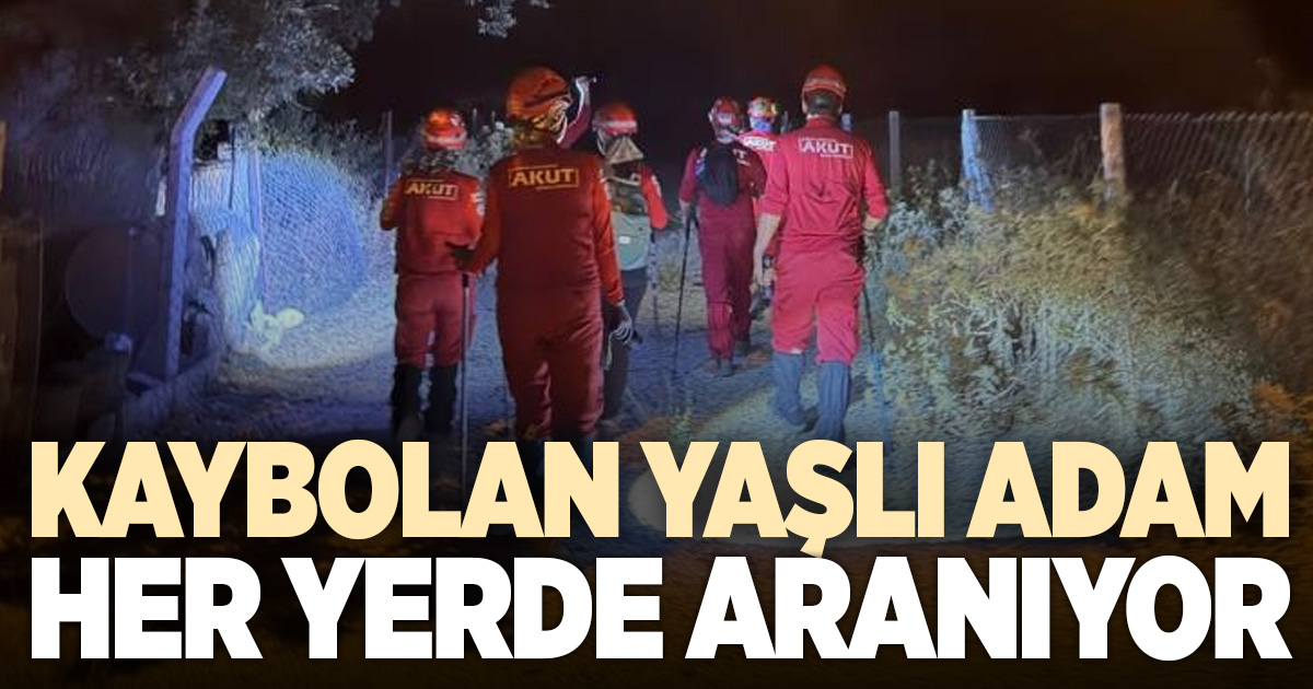 Denizli’de kaybolan 67 yaşındaki Alzheimer hastası yaşlı adam için arama çalışmaları devam ediyor