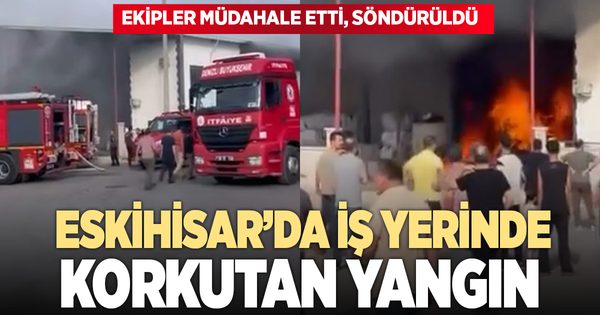 Denizli’de iş yeri yangını