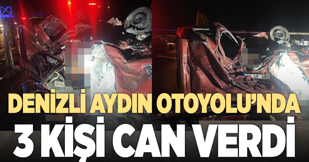Aydın’da trafik kazası: 3 ölü