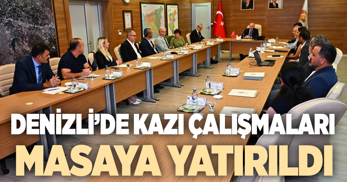 Denizli'deki kazı çalışmaları masaya yatırıldı