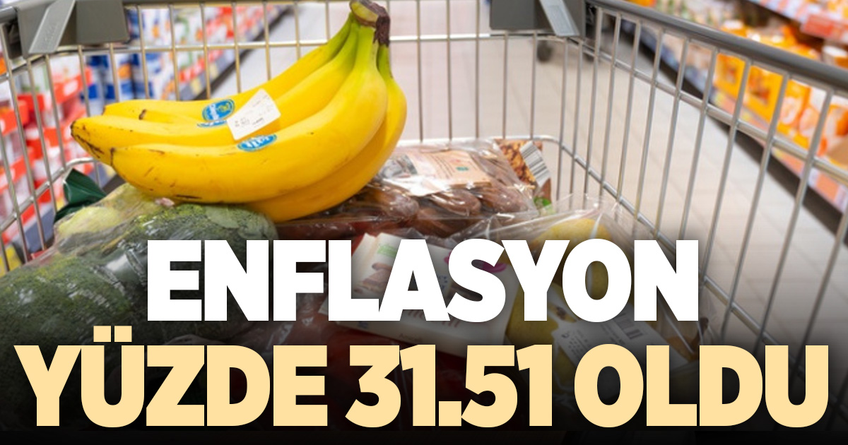 Ağustosta yıllık enflasyon yüzde 31,51 oldu