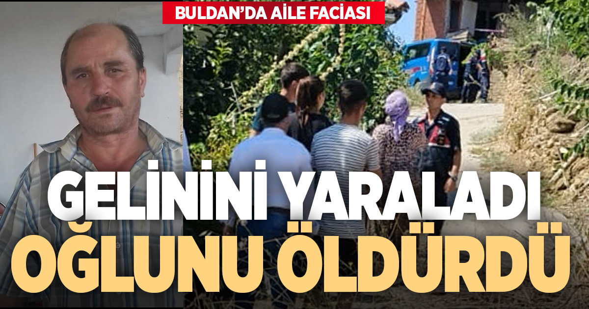 Denizli'de bir kişi oğlunu tüfekle öldürdü, gelini yaraladı