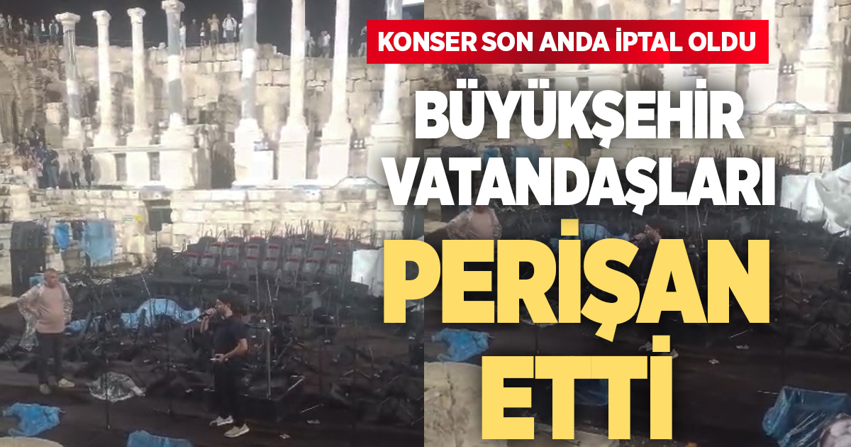 Antik tiyatroda rezalet: Binlerce insan saatlerce bekledi, konser son dakika iptal oldu