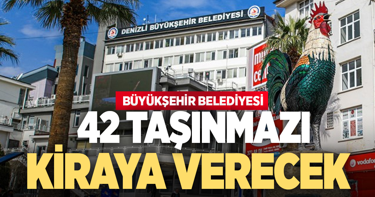 Büyükşehir 42 taşınmazı kiraya verecek