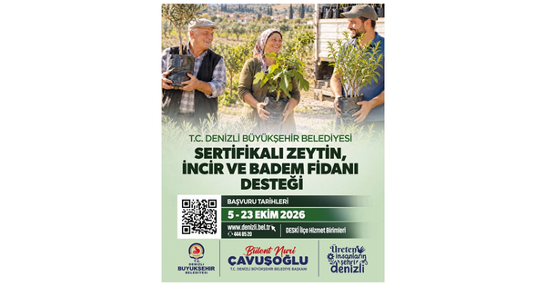 Zeytin, incir ve badem fidanı desteği için başvurular başladı