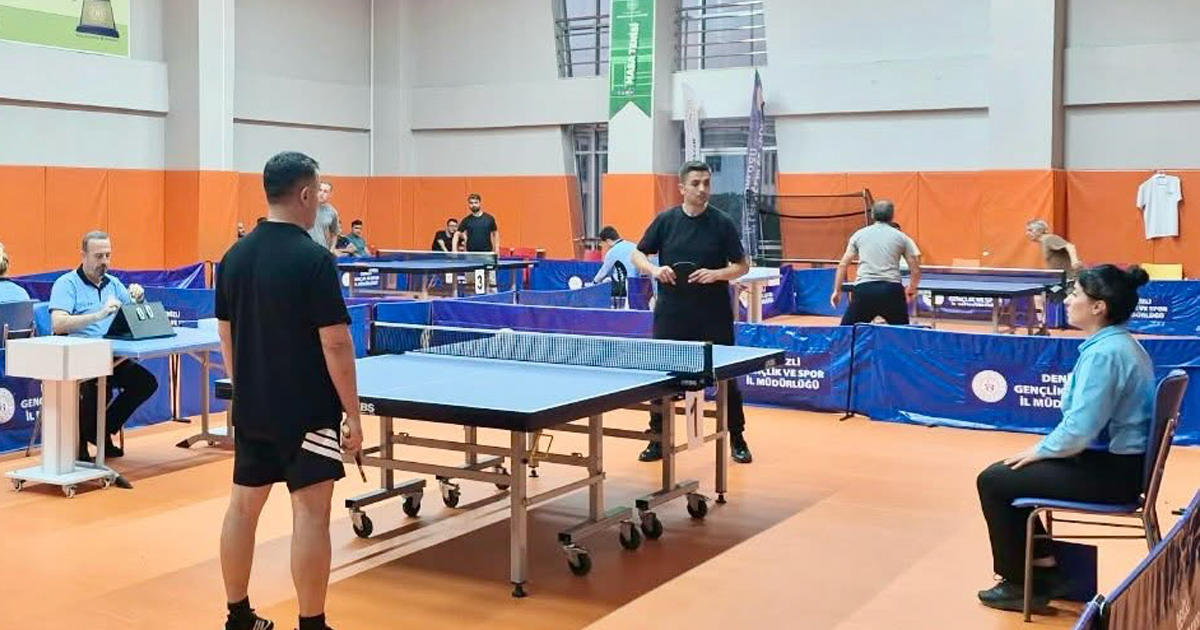 Kamu Spor Oyunları Masa Tenisi Turnuvası’nda final heyecanı