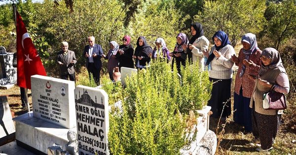 ŞEHİT ÖMER HALAÇ KABRİ BAŞINDA ANILDI