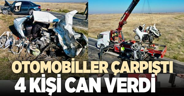 Afyonkarahisar’da otomobiller çarpıştı: 4 ölü