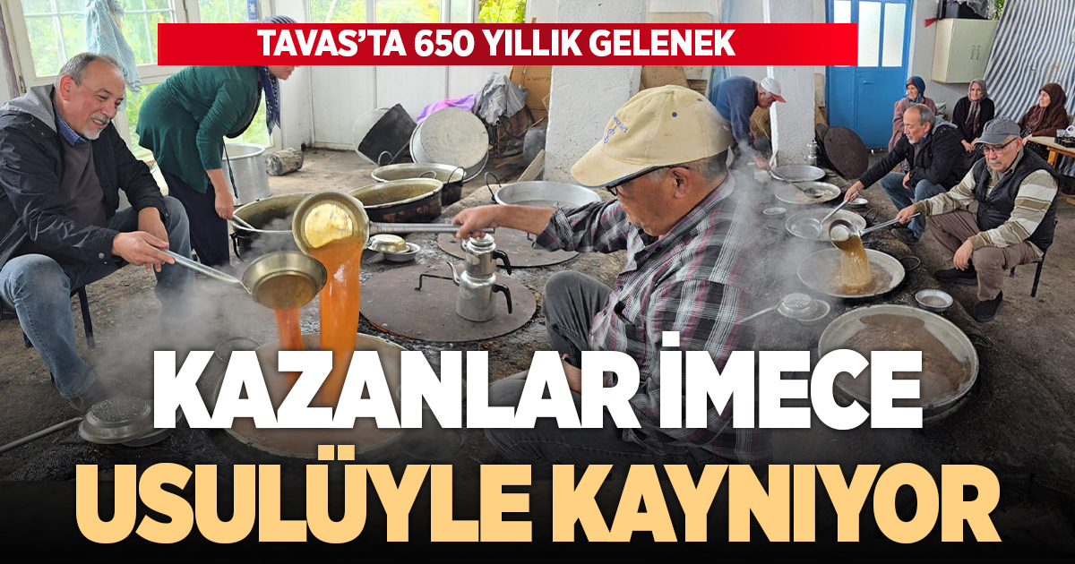 Kızılcabölük’te 650 yıldır imece usulüyle pekmezler kaynıyor