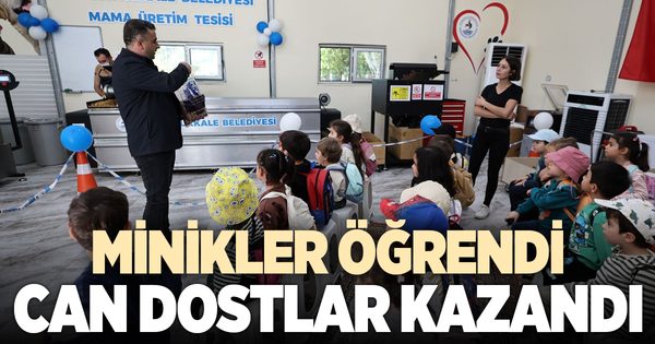 MİNİKLER, PAMUKKALE BELEDİYESİ MAMA ÜRETİM TESİSİ’Nİ KEŞFETTİ