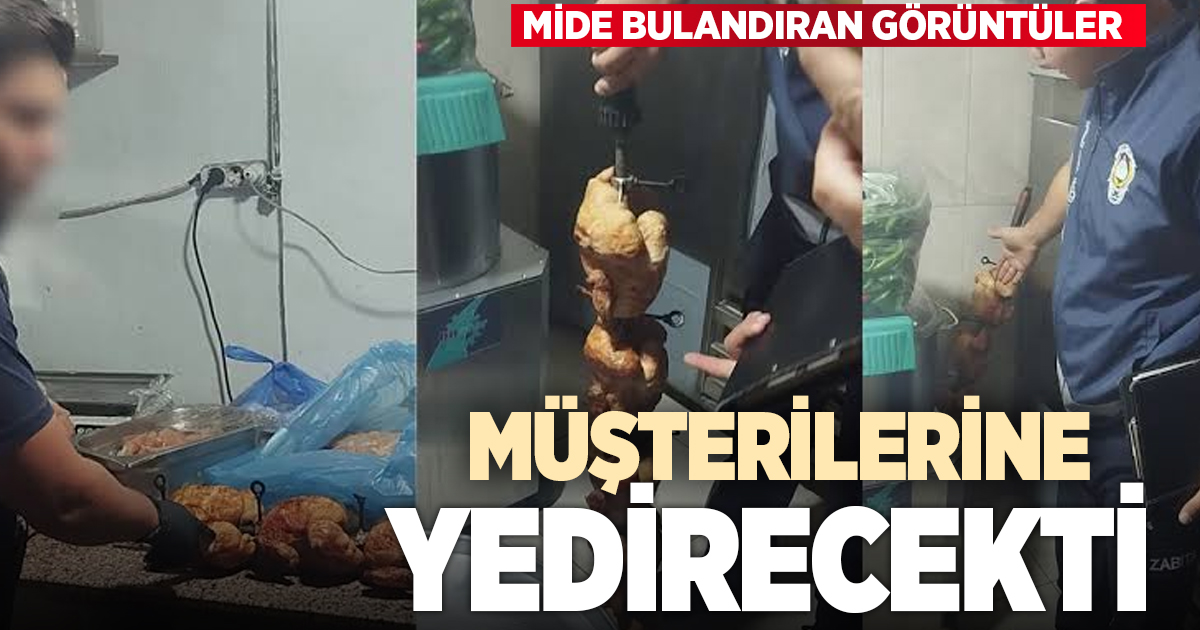 Mide bulandıran görüntülerin ortaya çıktığı restoranda vatandaşlara yedirilmeye hazırlanan bozuk tavuk ele geçirildi