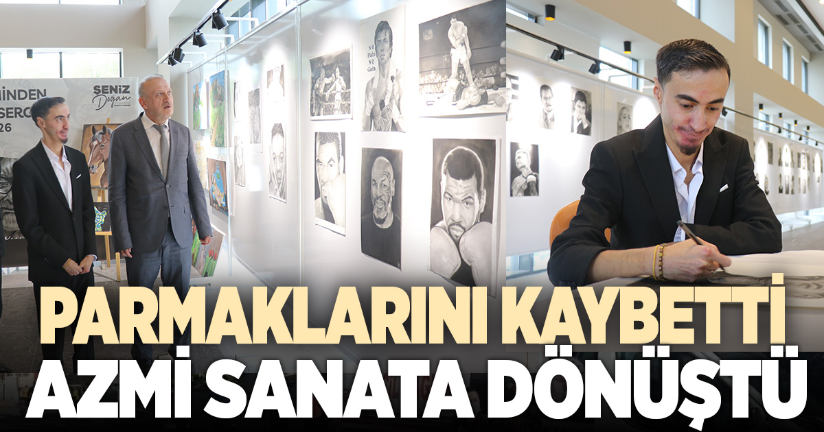 Dünyada sadece 22 kişide görülen hastalıkla mücadele eden Yunus Can'ın azmi sanata dönüştü