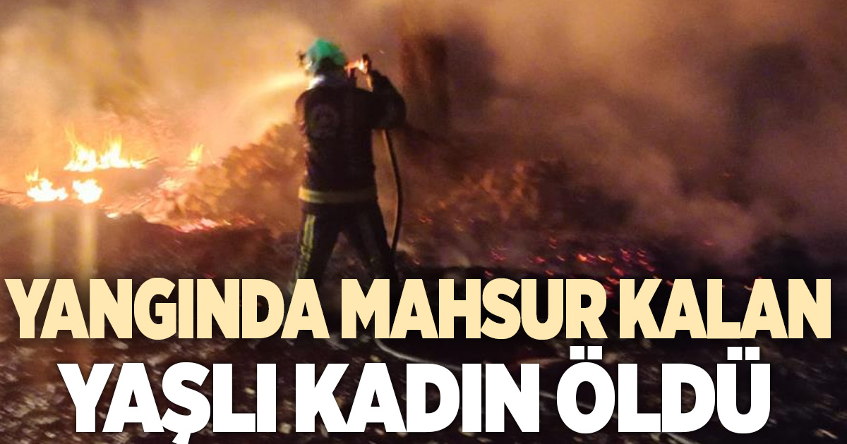 Yangında mahsur kalan yaşlı kadın hayatını kaybetti