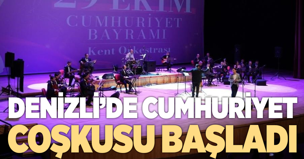 Denizli’de Cumhuriyet coşkusu başladı